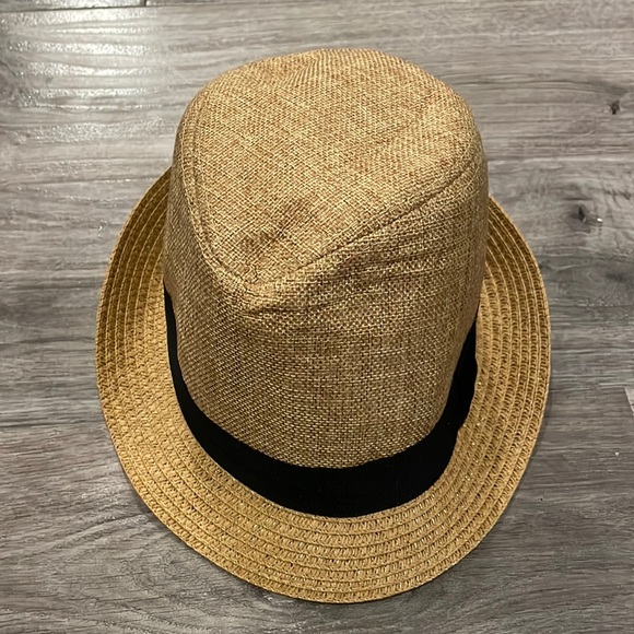 EUC CYD Jute & Paper 100% Paper Fidora Hat Size Med - Picture 4 of 8